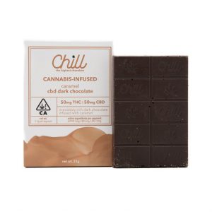 Chill Caramel CBD 1:1 Dark Chocolate 100mg