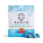 Kanha Hybrid Blue Raspberry Gummies 100mg
