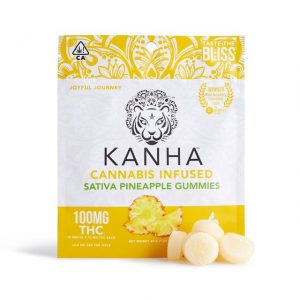 Kanha Sativa Pineapple Gummies 100mg