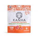 Kanha Sativa Ruby Grapefruit Gummies 100mg