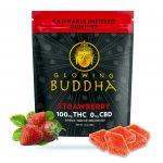 Glowing Buddha™️ Strawberry Gummies 100mg THC