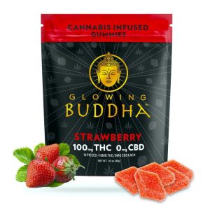 Glowing Buddha™️ Strawberry Gummies 100mg THC