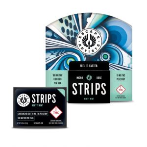 Minty Mint Strips, 100mg THC
