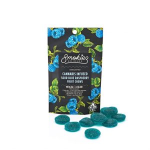 Smokiez Sour Blue Raspberry Fruit Chews - CA