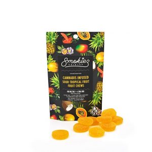 Sour Tropical Fruit Chews, 100 mg - CA