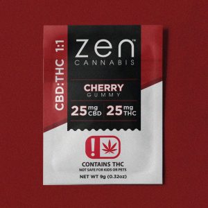 Cherry CBD:THC 1:1 50mg