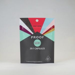Proof 20:1 CBD/THC Capsules 5-pack