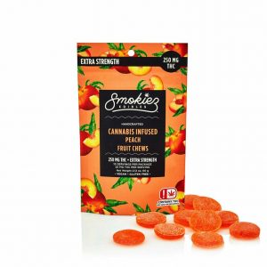 Peach Fruit Chews - 250mg THC - OK