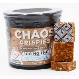 Chaos Crispies - Peanut Butter & Chocolate 100mg