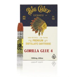Big Chief THC Vape Cartridge 1G - Gorilla Glue 4