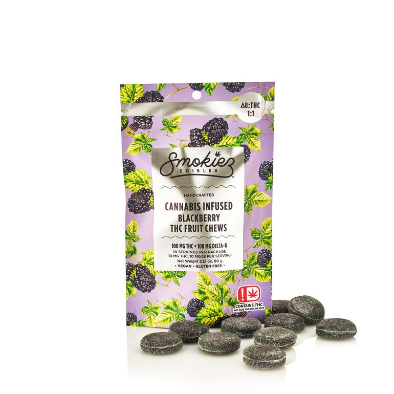 Blackberry Delta-8 & 9 1:1 Fruit Chews - OK