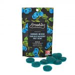 Sour Blue Raspberry Fruit Chews - 100 mg THC - OK