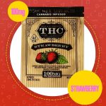 Wally Drops THC Lozenges 100mg - Strawberry