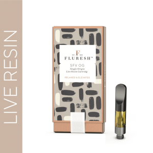 Fluresh .5g Live Resin Vape Cart: SFV OG