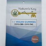 250mg CBD/ 250mg THC (1:1) Gummies - Tropical
