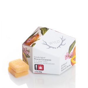 Peach 2:1 CBD:THC Hybrid Enhanced Gummies 50:25mg