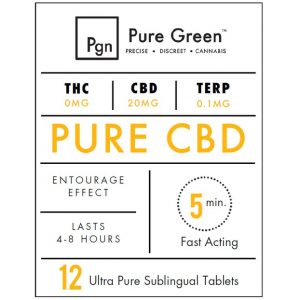 Pure Green Pure CBD Tablets 12 Pack