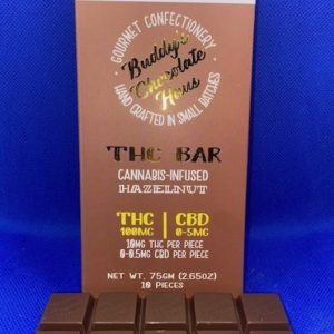 Buddy's Hazelnut Chocolate Bar 100mg THC
